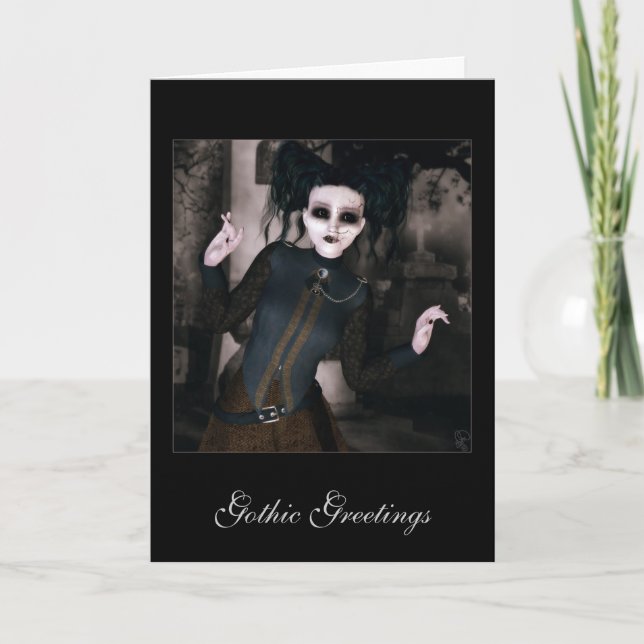 Gothic Greetings Card (Front)