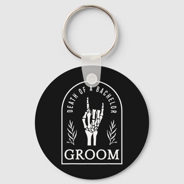 Gothic Groom Death Of A Bachelor Wedding Bachelor  Key Ring (Front)