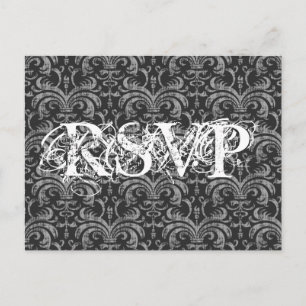 Gothic Grunge All Occassion RSVP Response Invitation Postcard