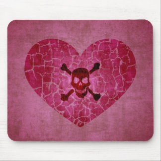 Gothic Grunge Broken Heart Mouse Mat