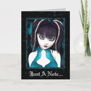 Gothic Grunge Doll Greeting Card