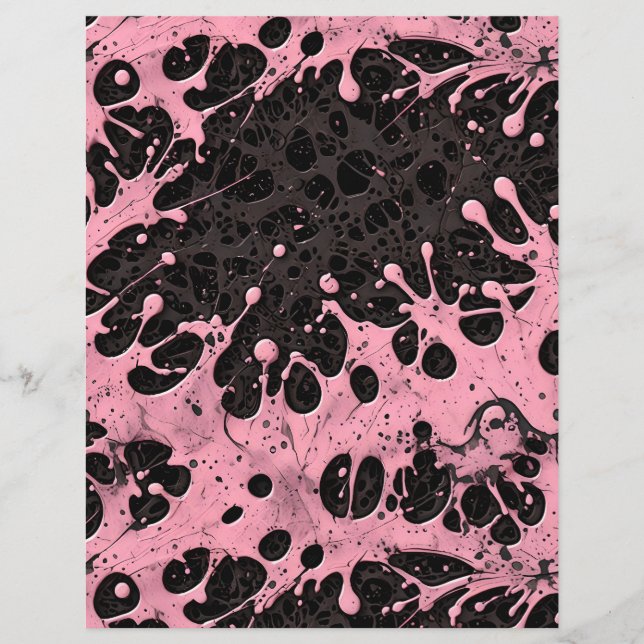 Gothic Grunge Pink Paint Splash (Front)