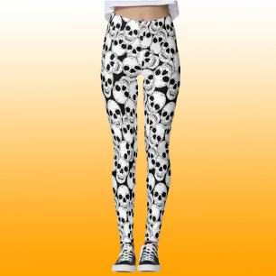 Gothic Grunge Skulls Patterned Leggings