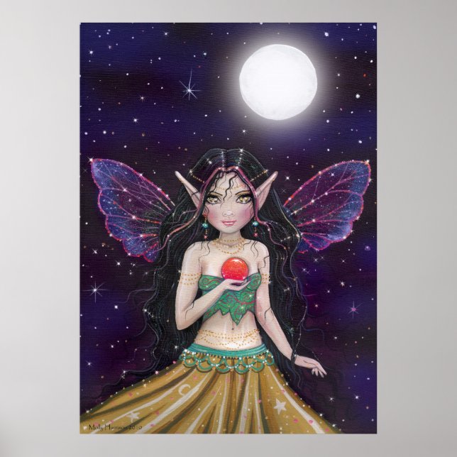 Gothic Gypsy Fairy Poster by Molly Harrison (Front)