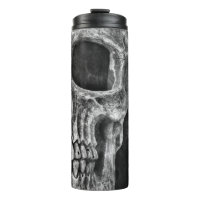 Gothic Half Skull Cool Black And White Texture