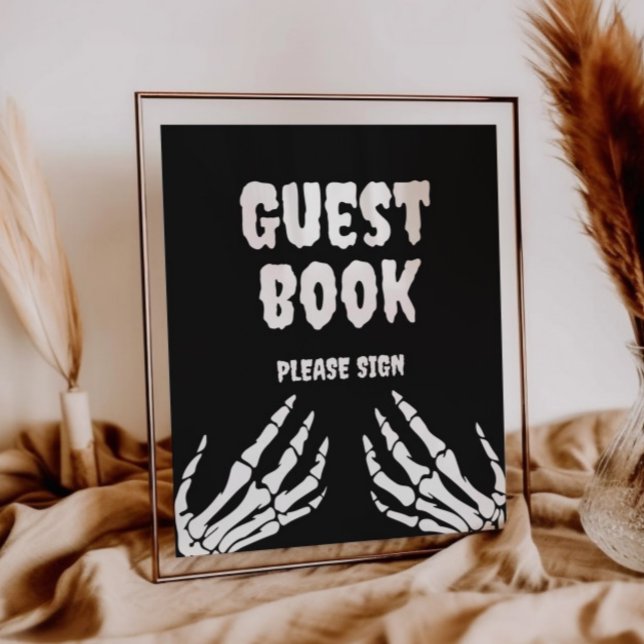 Gothic Halloween Baby Shower Guest Book Sign (Creator Uploaded)
