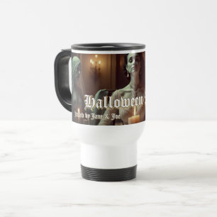 Gothic Halloween Banquet in Candlelight Travel Mug