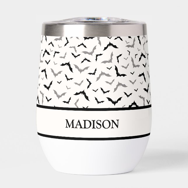 Gothic Halloween Black Bat Wedding (Front)