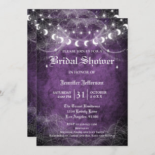 Gothic Halloween Bridal Shower Invitation