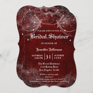 Gothic Halloween Bridal Shower Invitation