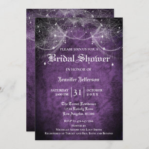 Gothic Halloween Bridal Shower Invitation