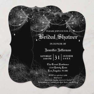 Gothic Halloween Bridal Shower Invitation