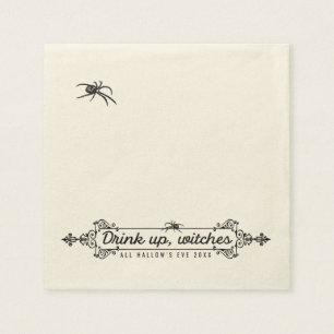 Gothic Halloween   Drink Up Witches Napkin