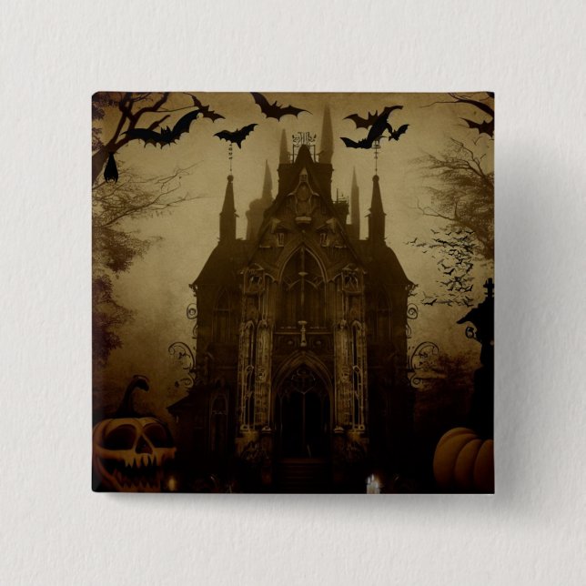 Gothic/Halloween/fall/pumpkin  15 Cm Square Badge (Front)