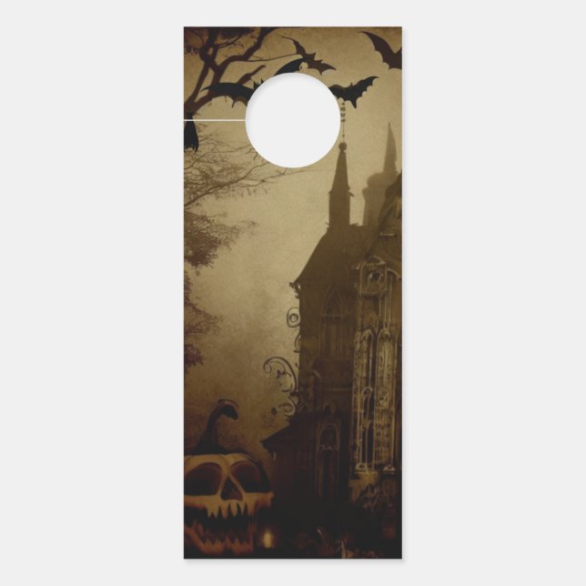 Gothic/Halloween/fall/pumpkin  Door Hanger (Front)