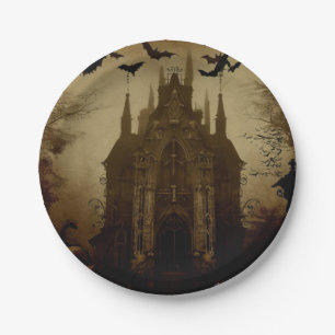 Gothic/Halloween/fall/pumpkin Paper Plate
