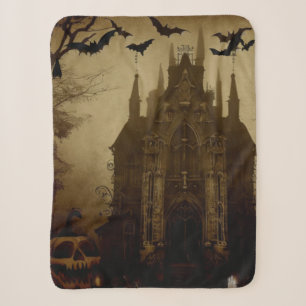 Gothic/Halloween/fall/pumpkin  Sherpa Blanket