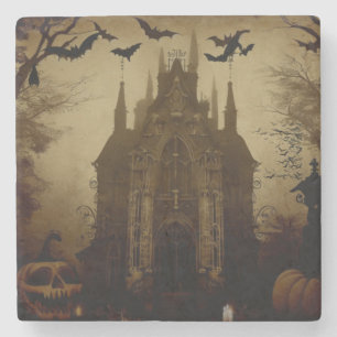 Gothic/Halloween/fall/pumpkin Stone Coaster