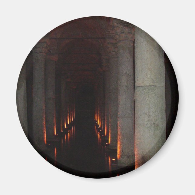 Gothic Halloween Hallway to Hell Magnet (Front)