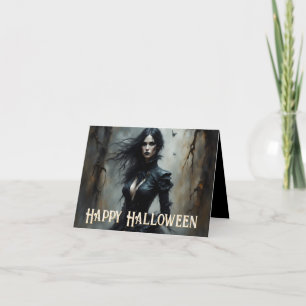 Gothic Halloween Night of Mystery Card