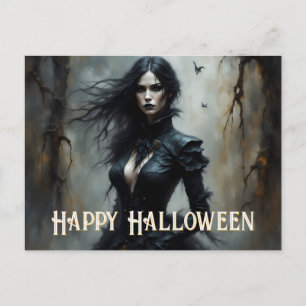 Gothic Halloween Night of Mystery Holiday Postcard