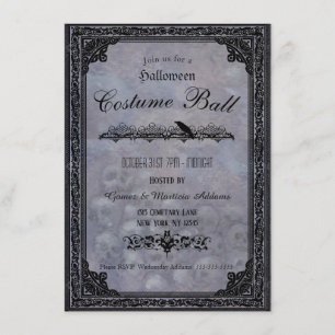 Gothic Halloween Party Invitation