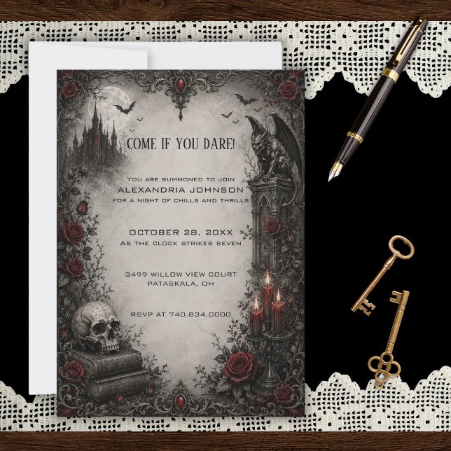 Gothic Halloween Party Invitation (Creator Uploaded)