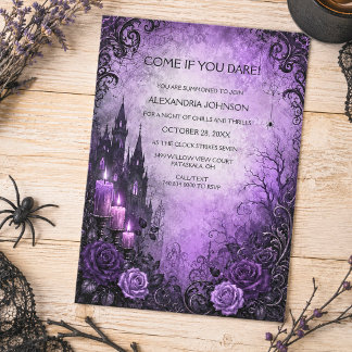Gothic Halloween Party Invitation