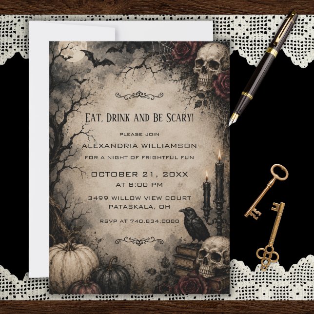 Gothic Halloween Party Invitation (Creator Uploaded)