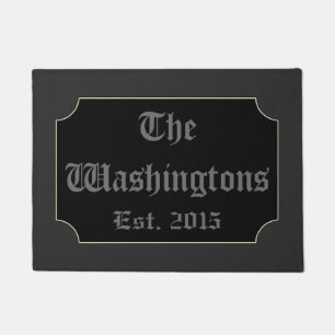 Gothic Halloween Personalised Doormat