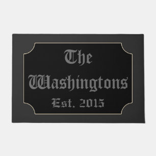 Gothic Halloween Personalised Doormat