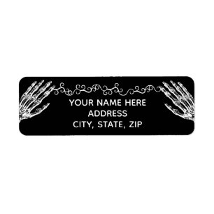 Gothic Halloween skeleton hands