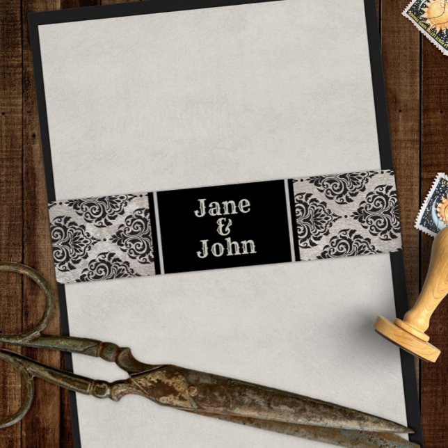 Gothic Halloween Spirit Board Wedding or Shower In Invitation Belly Band (Creator Uploaded)