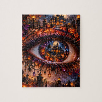 Gothic Halloween Surreal Eye Jigsaw Puzzle