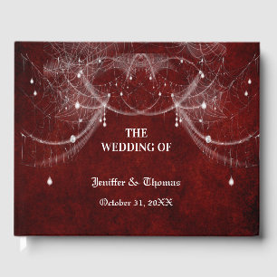 Gothic Halloween wedding guest book