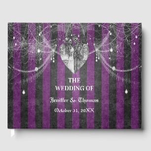 Gothic Halloween wedding guest book