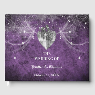 Gothic Halloween wedding guest book