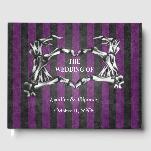 Gothic Halloween wedding guest book
