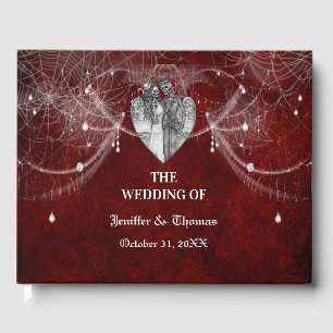 Gothic Halloween wedding guest book