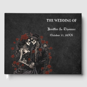 Gothic Halloween wedding guest book
