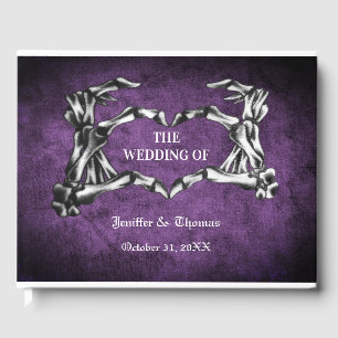 Gothic Halloween wedding guest book