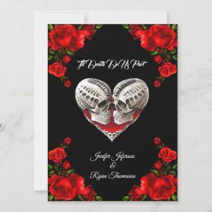 Gothic Halloween wedding invitation