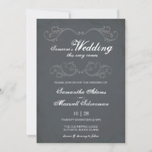 Gothic Halloween Wedding Invitation