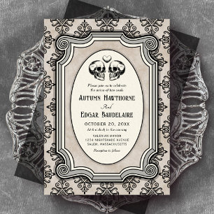 Gothic Halloween Wedding Invitation