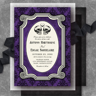 Gothic Halloween Wedding Invitation