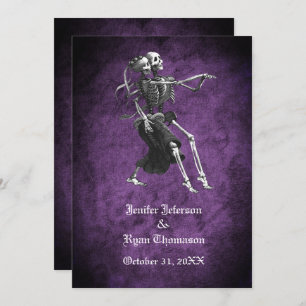 Gothic halloween wedding Invitation