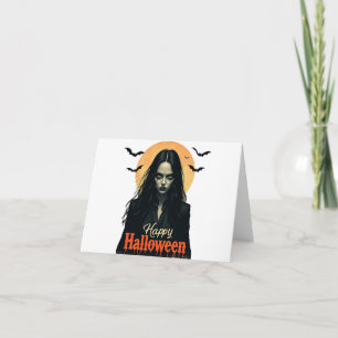 Gothic Halloween Witch Card