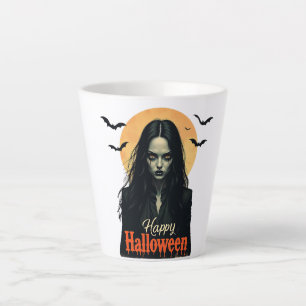 Gothic Halloween Witch Latte Mug