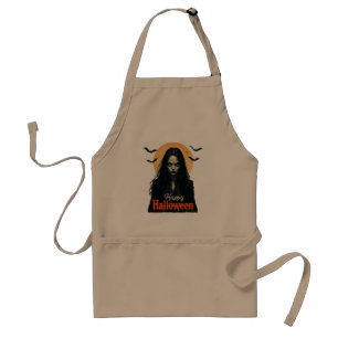 Gothic Halloween Witch Standard Apron