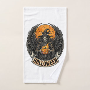 Gothic Halloween Witch Vintage Hand Towel